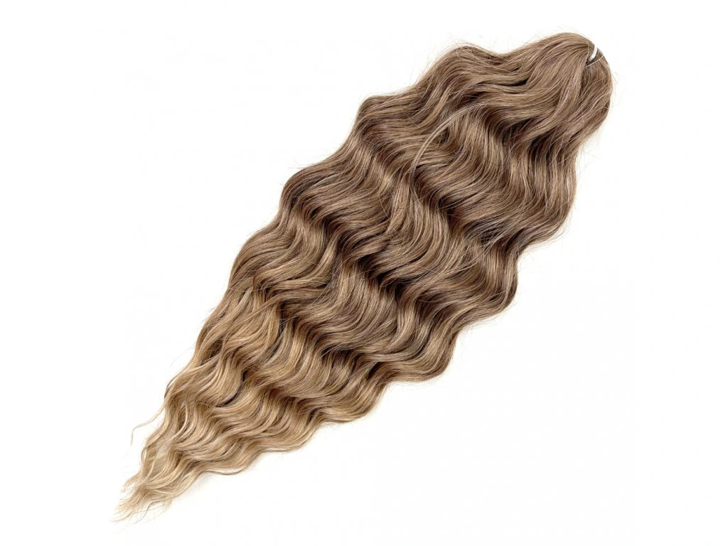 ANNA-T042 – Karamell ombre lokiline patsimaterjal 300 g - Pilt 2